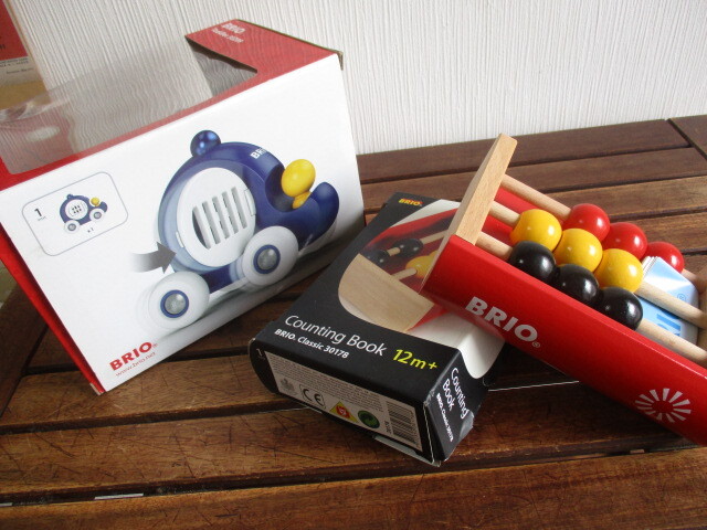 ■BRIO/ブリオ 木のおもちゃ 2点 カウンティング ブック & ポリスカー 12m+