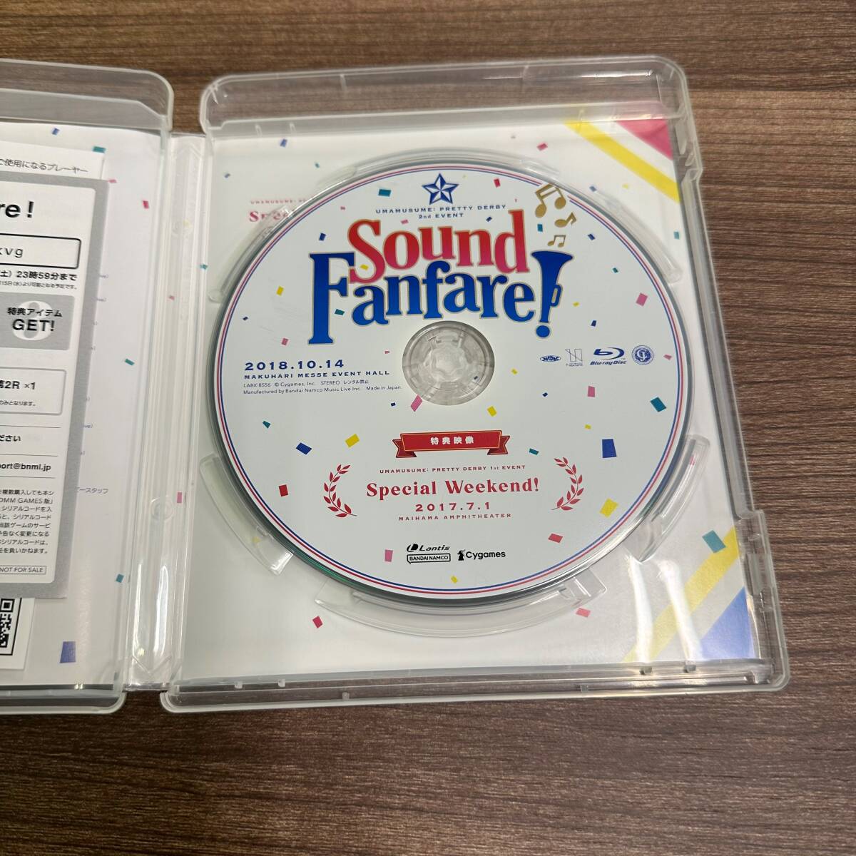 ウマ娘 プリティーダービー 2nd EVENT Sound Fanfare! Blu-ray ブルーレイ 中古美品 現状品 E443の画像3