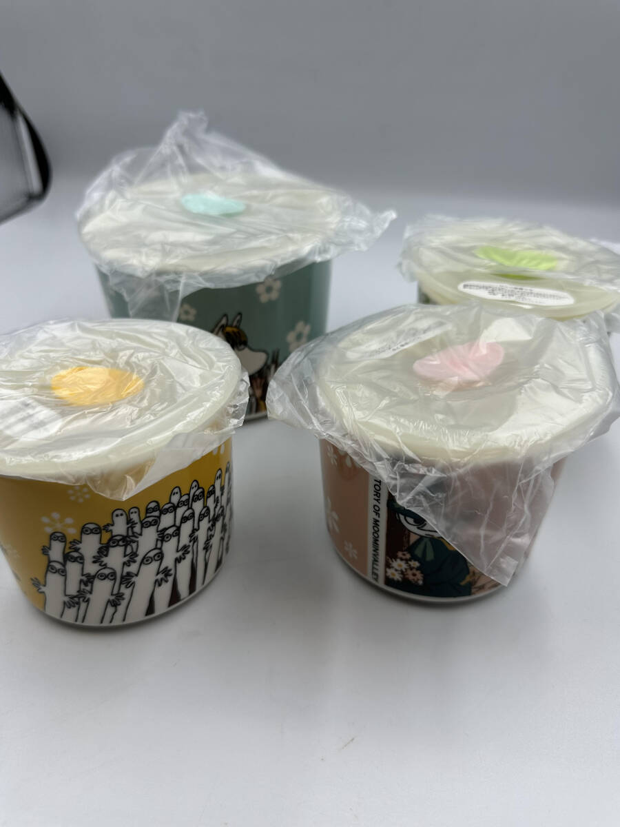 箱あり【未使用品】 YAMAKA ヤマカ MOOMIN ムーミン 電子レンジ 対応 容器 密閉 保存 食器 4点 セット 大1個 小3個 陶器 ストッカー E30-４の画像3