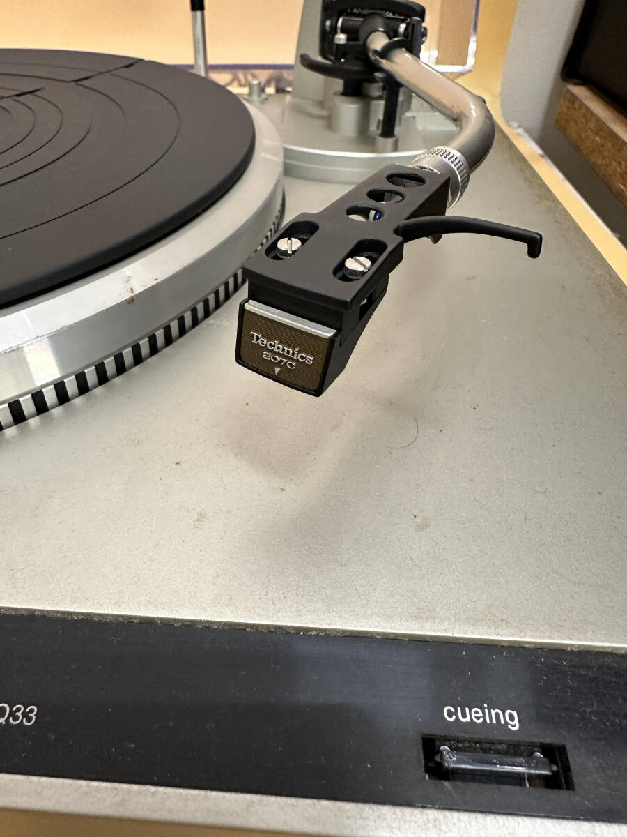 TECHNICS SL-Q33 テクニクス QUARTZ ターンテーブル レコードプレーヤー オーディオ 中古 動作確認済 長期保管品 現状品 E327の画像5