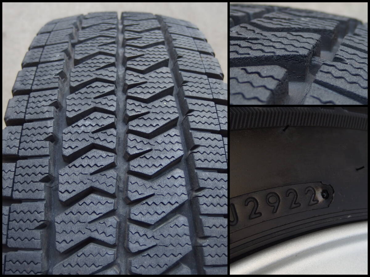 BRIDGETONE BLIZZAK VL10 195/80R15 107/105L + BRIDGESTONE DISH 4本セット ハイエース スタッドレス_画像9