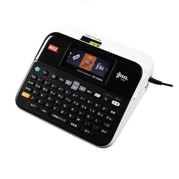  Max PM-2400N tape word-processor Be pop Mini office ., factory ., work on site large activity PC connection . is possible easy label printer new goods payment on delivery un- possible 