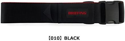 新品 黒 BRIEFING ブリーフィング CASE BELT スーツ ケースベルト BRA201G43 ナイロン ワンタッチ バックル式 ラゲッジ キャリー バッグ 31の画像3