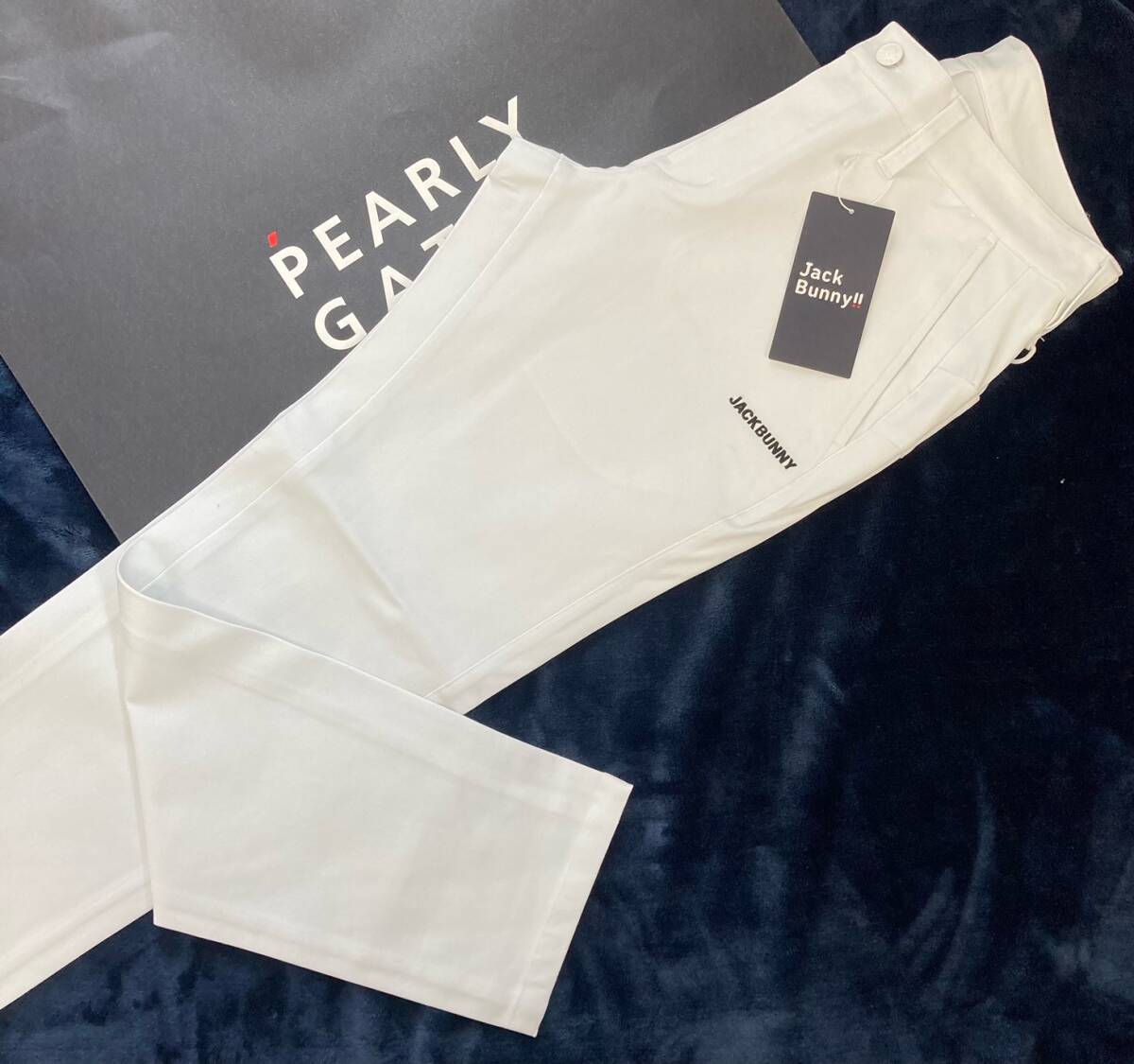 новый товар Pearly Gates Jack ba колено 2WAY стрейч брюки (4) размер M/ белый PEARLY GATES JACK BUNNY 2024 год последняя модель 