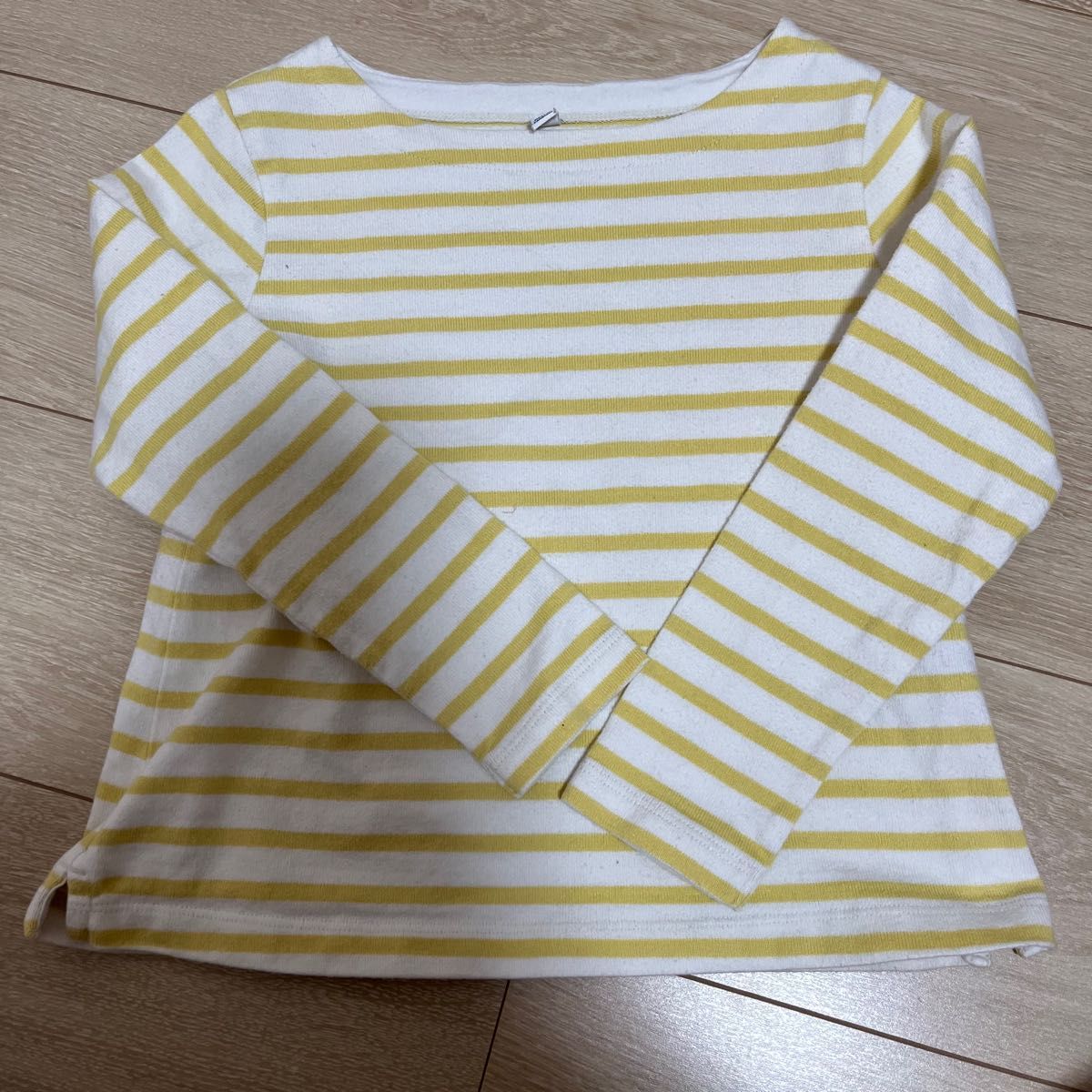 マーキーズ markey's ユニクロ UNIQLO ボーダー長袖Tシャツ ロンTセット ブルー 110 イエロー120