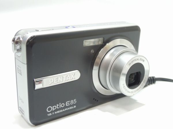 PENTAX ペンタックス Optio E85 コンパクトデジタルカメラ ブラック 動作品 オプティオ コンデジ デジカメ バッテリーへたり_画像9
