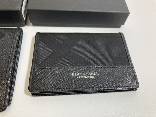 未使用 新品 BLACK LABEL CRESTBRIDGE ブラックレーベル クレストブリッジ 長財布 名刺入れ セット 0429の画像3