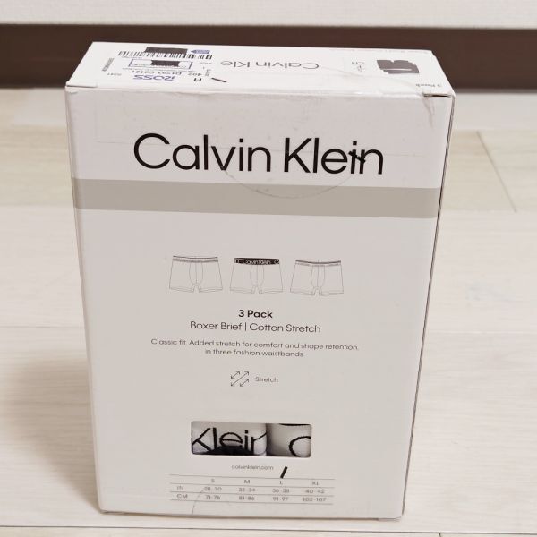 新品 カルバンクライン Calvin Klein ボクサーパンツ 3枚セット 黒３種類 Sサイズ Y018_画像2