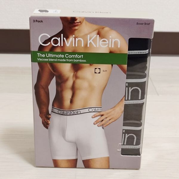 新品 カルバンクライン Calvin Klein ボクサーパンツ 3枚セット 黒 Sサイズ Y019_画像1