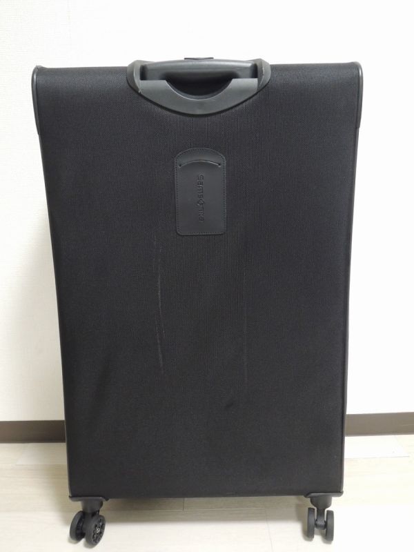 1 полет только использование Samsonite Samsonite soft чемодан Carry ткань ~90L 10. чёрный spinner 29 дюймовый двойной литейщик 4 колесо 
