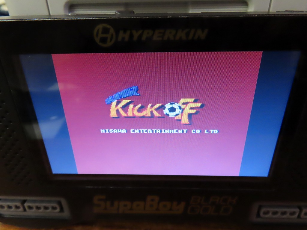 KM7070★SFCソフトのみ スーパーキックオフ SUPER KICK OFF 起動確認済み クリーニング済み スーファミ_画像4