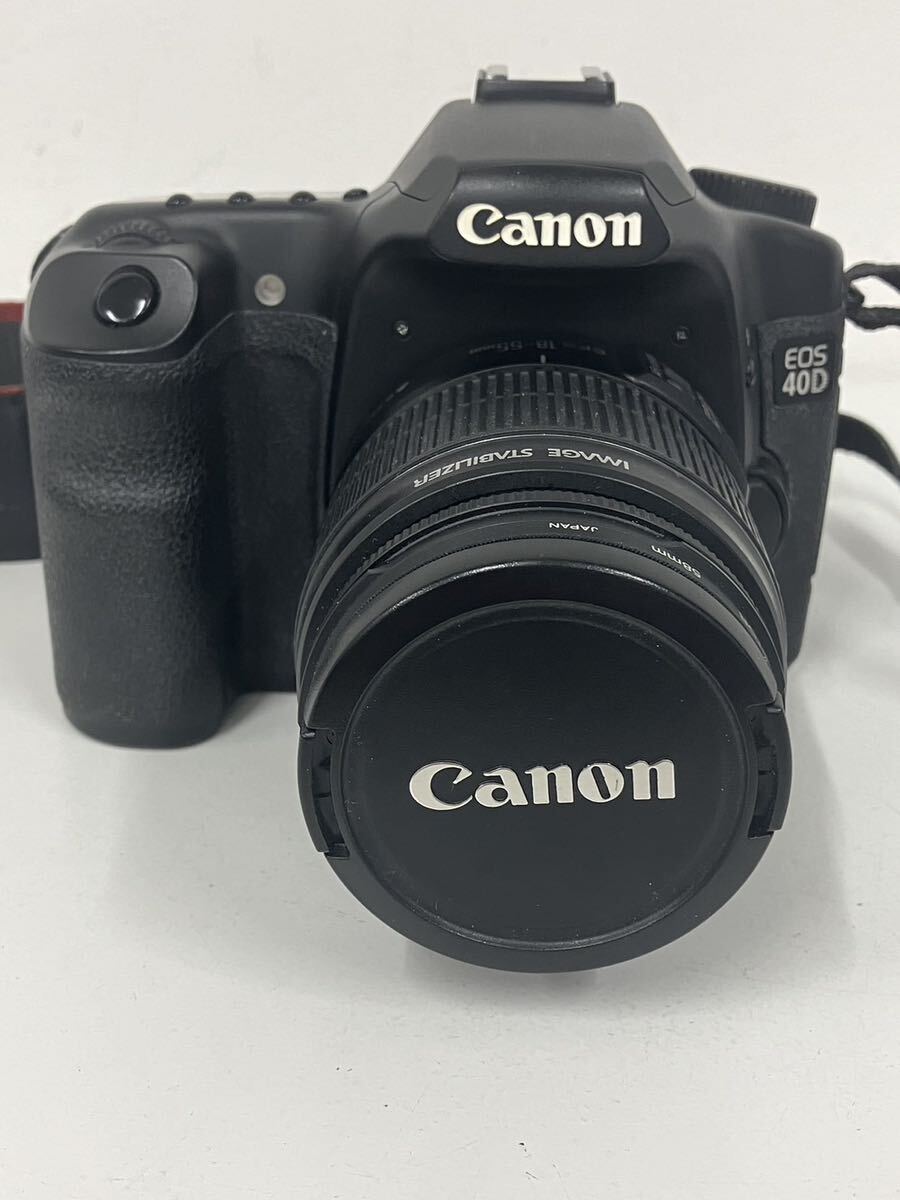 CANON キヤノン EOS 40D デジタル一眼レフカメラ カメラ バッテリー 充電器付き CANON ZOOM LENS EF-S 18-55ｍｍ 1：3.5：-5.6 IS の画像1