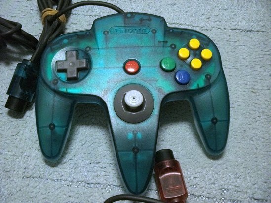[Nintendo] N64コントローラブロス クリアレッド＆クリアブルー 計4台セットの画像3