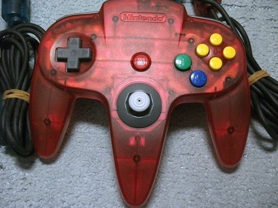 [Nintendo] N64コントローラブロス クリアレッド＆クリアブルー 計4台セットの画像5