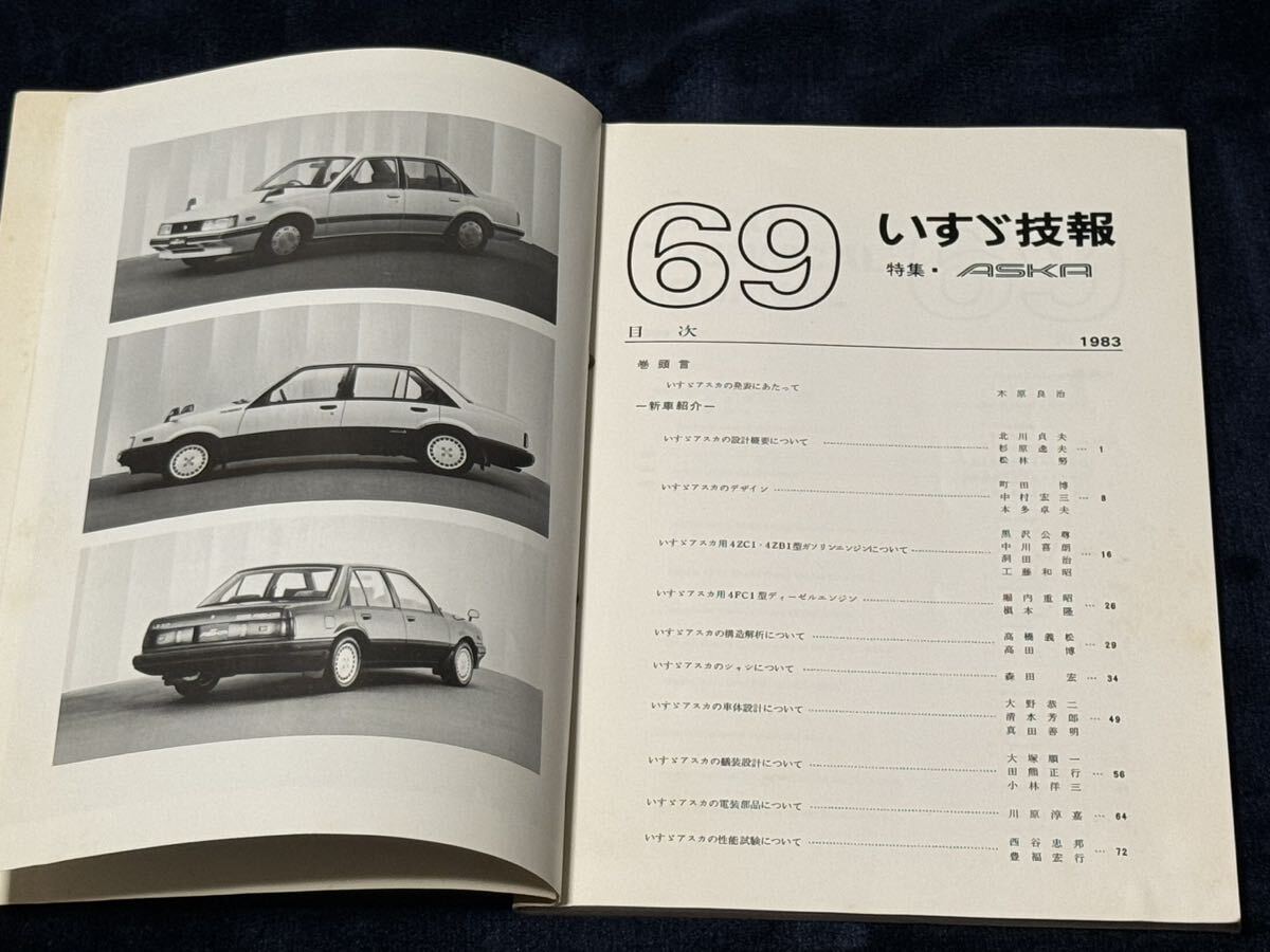  Isuzu ..No.69 1983 year new car introduction Aska special collection Showa era old car 