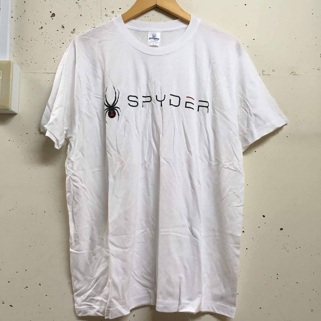 新品未使用 SPYDER スパイダー Tシャツ 白 ホワイト L メンズの画像1