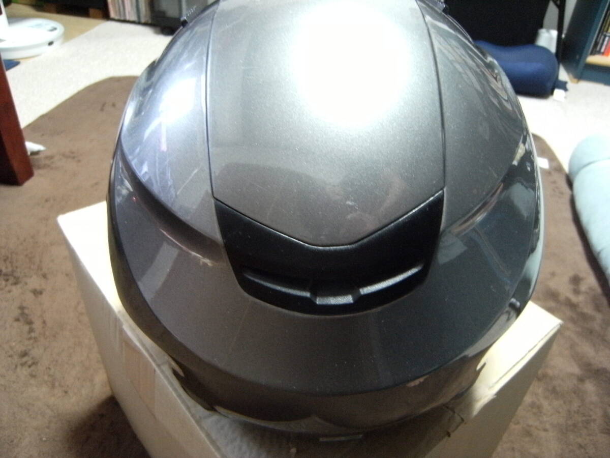 ☆ ZEROS HELMETS ゼロスヘルメット RK-2 シルバーメタリック ジェット型 サイズXL レッドバロン 中古 ☆の画像9