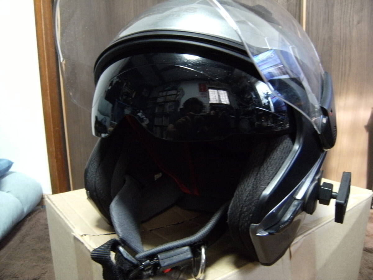 ☆ ZEROS HELMETS ゼロスヘルメット RK-2 シルバーメタリック ジェット型 サイズXL レッドバロン 中古 ☆の画像10