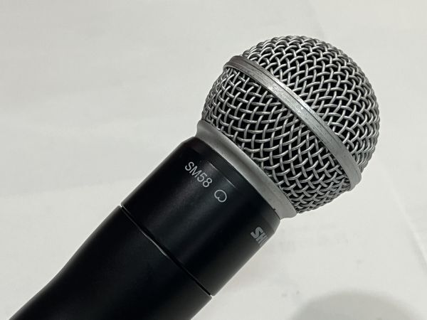 SHURE UR2-J5HK/SM58 国内正規品 開封未使用品 動作品 美品 擦傷錆汚れ等有り 現状渡し ＊工事設計認証の証明書付の画像3