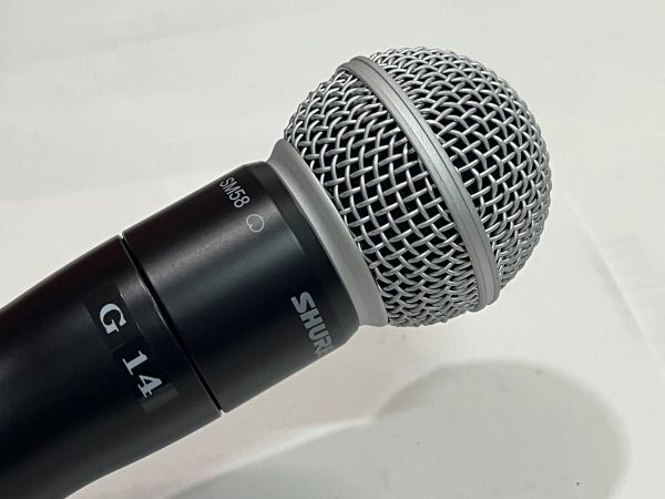 SHURE UR2-G1HK/SM58 domestic regular goods breaking the seal unused goods operation goods beautiful goods abrasion rust dirt etc. equipped present condition delivery * construction work design certification. certificate attaching 