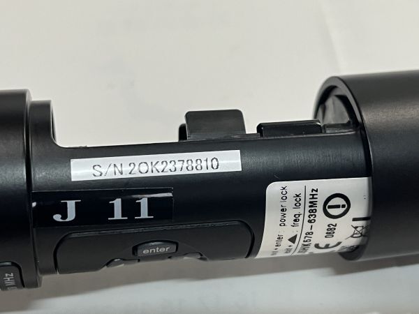 SHURE UR2-J5HK/SM58 国内正規品 開封未使用品 動作品 美品 擦傷錆汚れ等有り 現状渡し ＊工事設計認証の証明書付の画像7