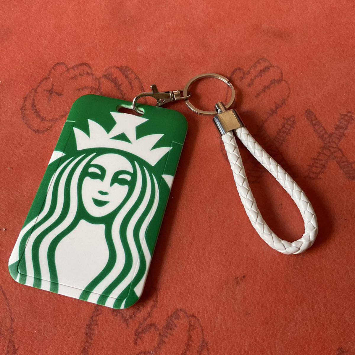  Starbucks start ba abroad limitation watermelon inserting ticket holder key holder card inserting green 