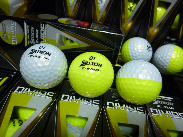 ◆2023年！最新◆SRIXON/スリクソン/日本正規品 NEW Z-STAR DIVIDE/イエロー×ホワイト/1ダース/01・02・03・04◆松山秀樹！_画像7