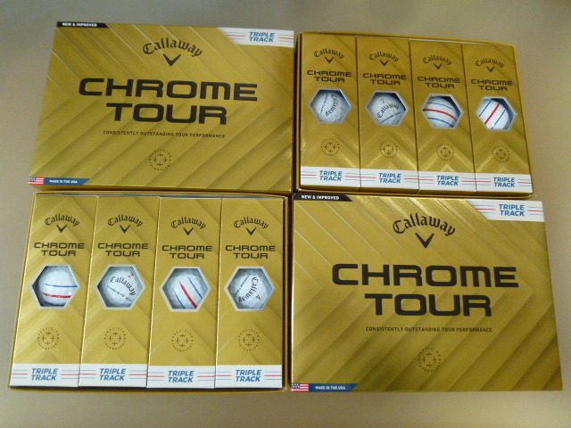 ◆2024年！新登場/正規品◆キャロウェイ ゴルフ CHROME TOUR TRIPLE TRACK/ホワイト/2ダース/Callaway/WH◆クロムツアー/新品の画像1