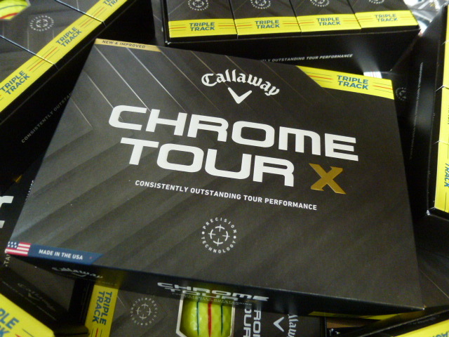 ◆2024年！新登場/正規品◆キャロウェイ ゴルフ CHROME TOUR X TRIPLE TRACK/イエロー/2ダース/Callaway/YE◆クロムツアーX/新品の画像2