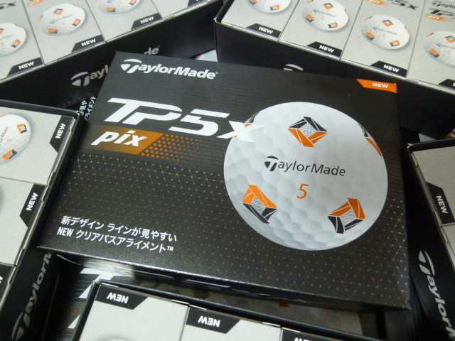 新発売◆2024年！New TP5x Pix/日本正規品/新品【TaylorMade】テーラーメイド New TP5X Pix/WH/1ダース【5ピース】の画像1