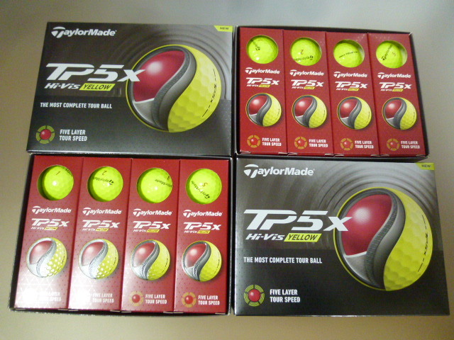 新発売◆2024年 New TP5x！日本正規品【TaylorMade】テーラーメイド New TP5X /イエロー/2ダース/新品/YE【5層構造】_画像1