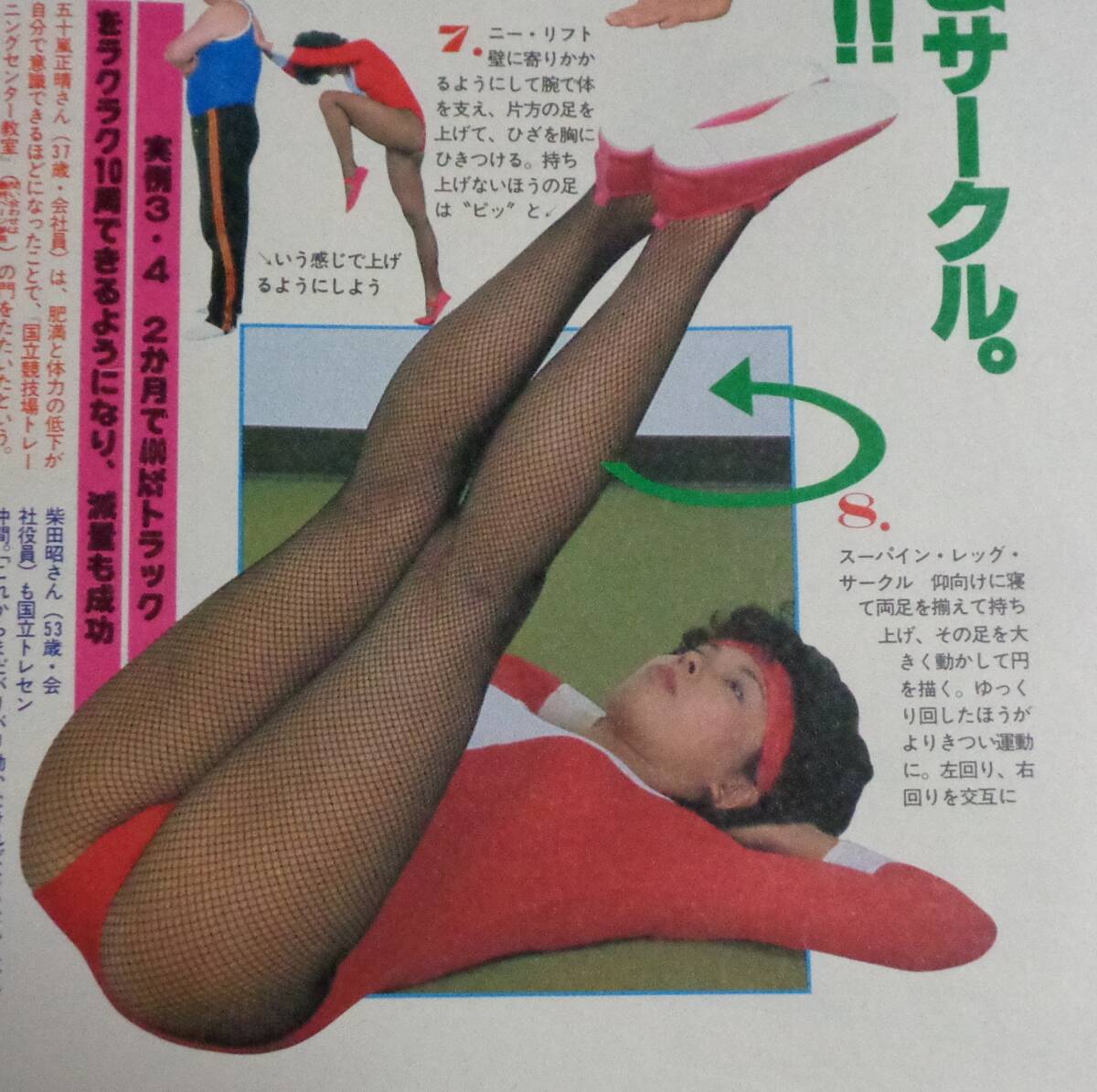 ★週刊ポスト　通巻684号　1983年1月21日号　迎春特大号　表紙:松田聖子　★西脇美智子(5P)　シェイプアップ講座/新王塚貴子/夕崎碧_画像6