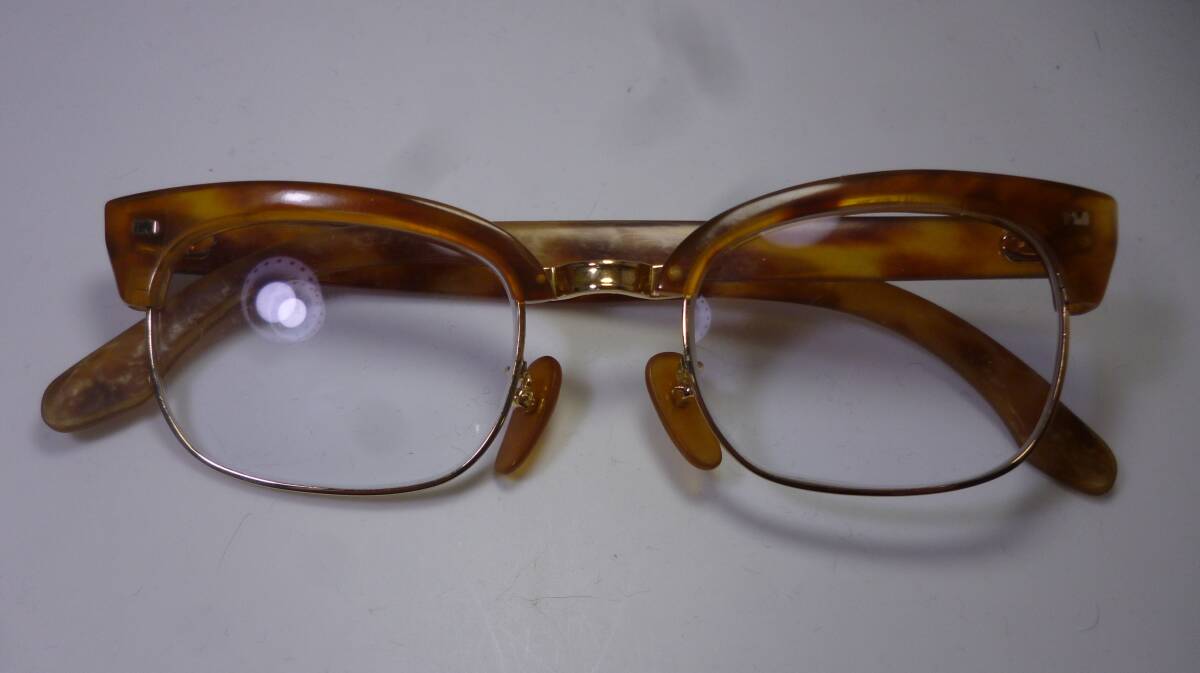 1円～ べっ 甲 眼鏡 メガネ K18 度入り 重量:約40.3g ソーティングカード有の画像2