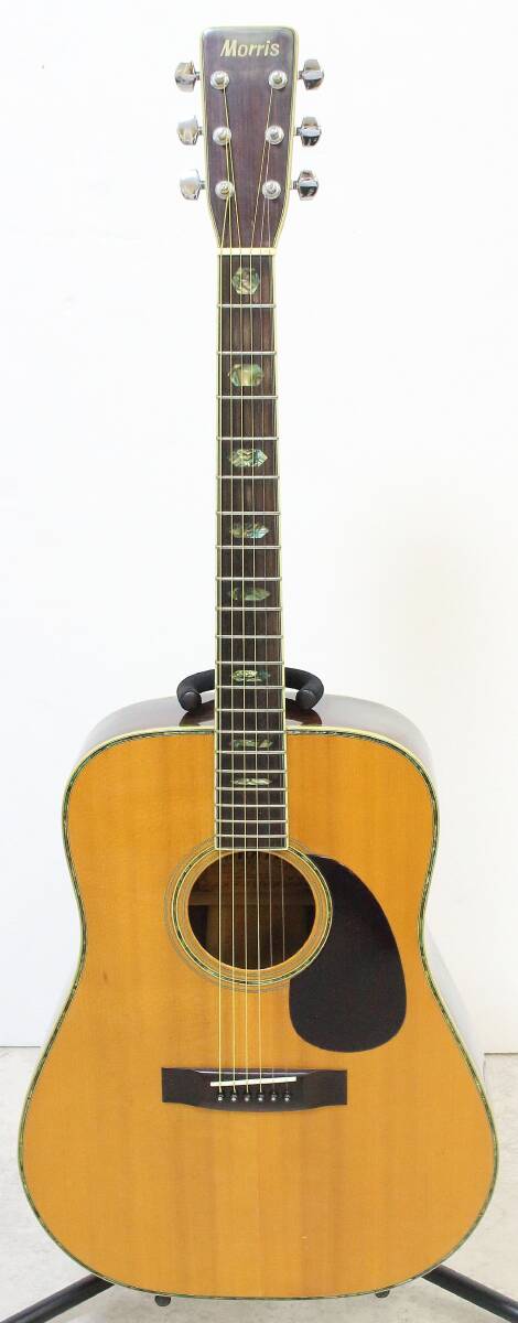 Y◆ Morris アコースティックギター W-45 ハカランダ 1975 【メンテ済み】◆NHC09149 モーリスの画像2