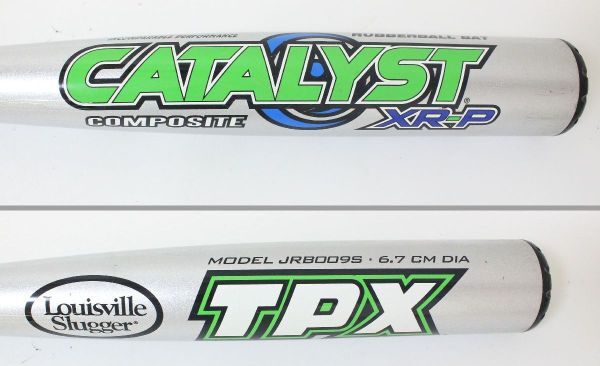 ● ルイスビルスラッガー 軟式用バット カタリストXR-P JRB009S 84cm 6.7cm ●NOE09695 2009年モデル CATALYST Louisville Sluggerの画像2