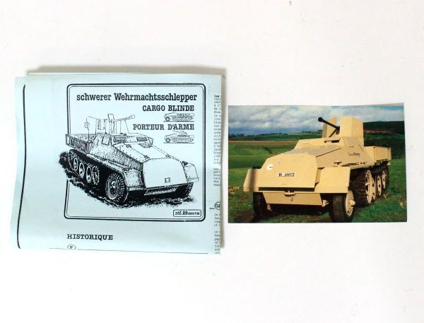 ● 【未組立】 NKC MODELS 1/35 重国防軍牽引車 Schwerer Wehrmachtschlepper Cargo Blinde/Porteur D'arme ●NOE09765　ドイツ国防軍_画像3