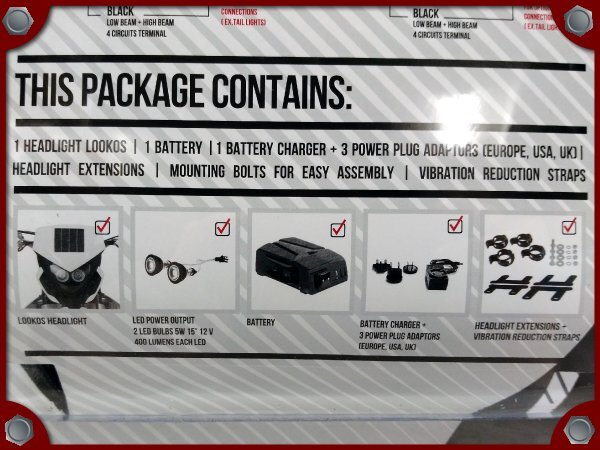 ●未使用品●ポリスポーツ LOOKOS EVO 充電式バッテリー付きヘッドライト (オレンジ/ブラック)●[M]梱包●50698_画像6