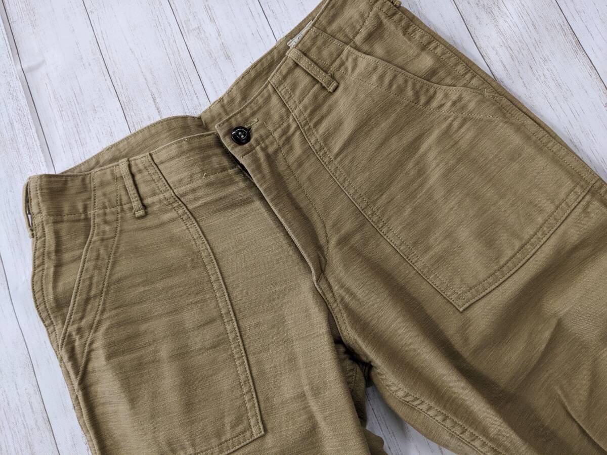 Orslow/オアスロウ/40S/US ARMY SLIM FIT FATIGUE PANTS/ファティーグパンツ/オリジナルバックサテン生地　_画像3