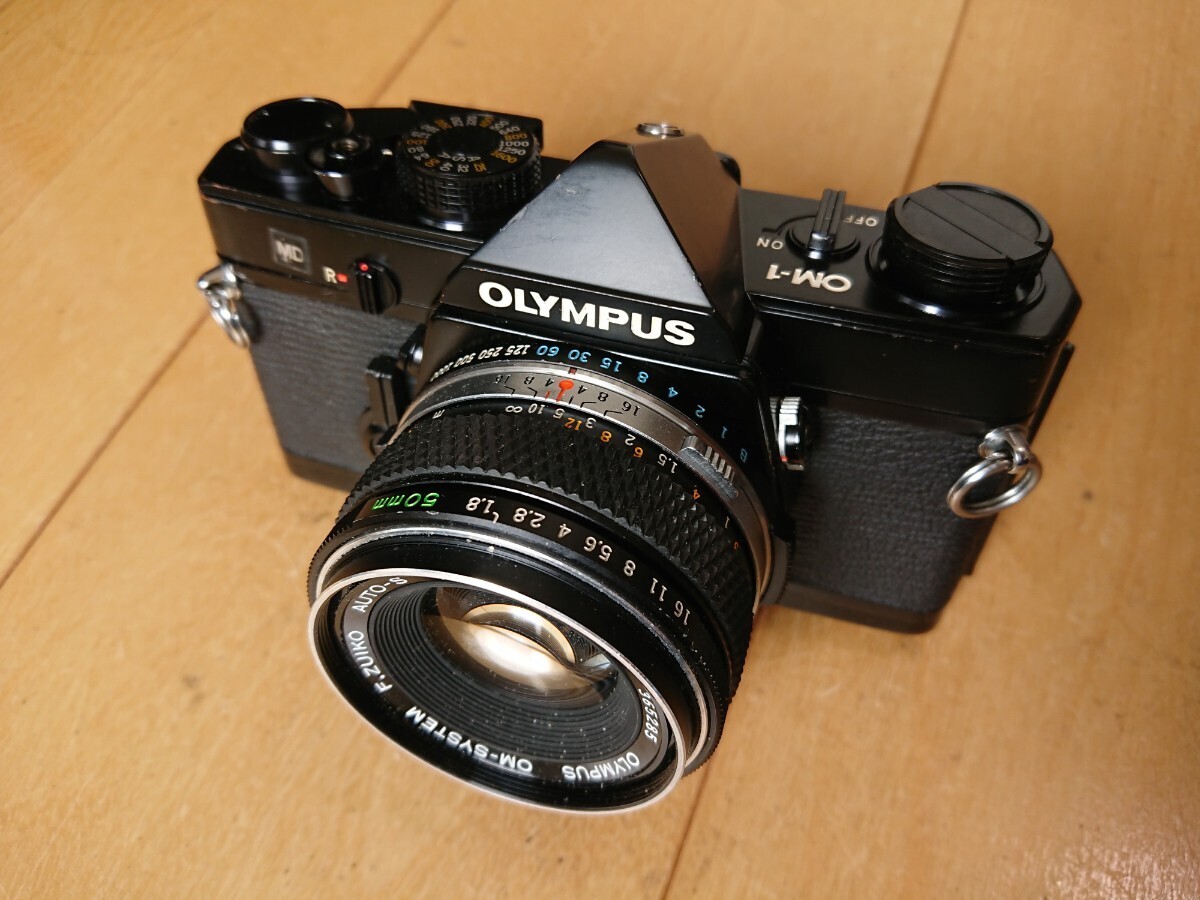 OM1 MD 50mm F1.8 プリズム腐食なし ブラックボディ オリンパス OLYMPUS OM-1 ZUIKO AUTO-Sの画像1