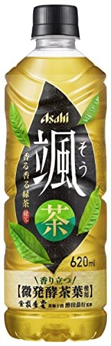 アサヒ飲料 颯 緑茶 お茶 620ミリリットル (x 24)の画像1