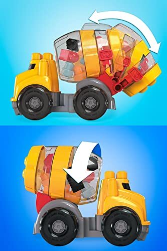 メガブロック(MEGA BLOKS) 1才からのメガブロック CATセメントミキサーカー ピース数9 1才~ GFG11_画像5