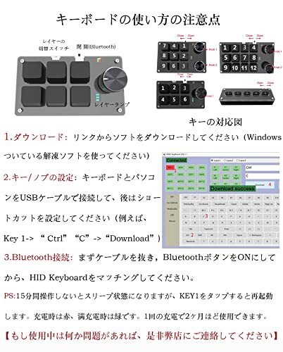 SIKAI CASE 片手キーボード 普通型番 プログラマブルキーボード メカニカルキーボード Bluetooth接続_画像2