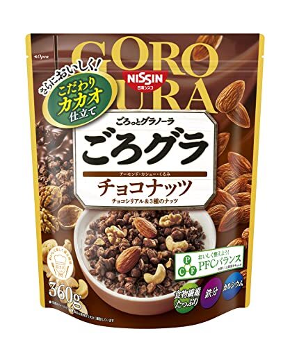 日清シスコ ごろグラ チョコナッツ 360g×6袋_画像1