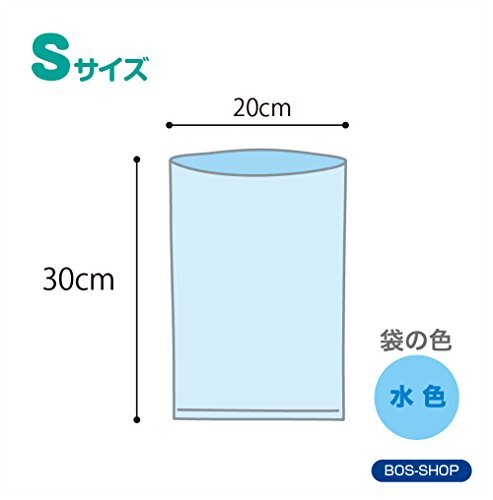 驚異の防臭袋 BOS (ボス) うんちが臭わない袋 2個セット 猫用 うんち 処理袋 袋カラー：ブルー (Sサイズ 200_画像5