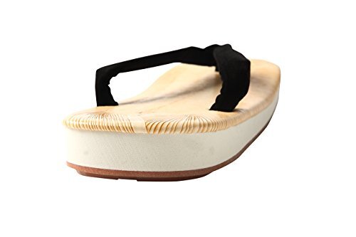  Edo .. sandals setta zori made in Japan yellow tatami slipping difficult Ame bottom black nose .M(Medium)