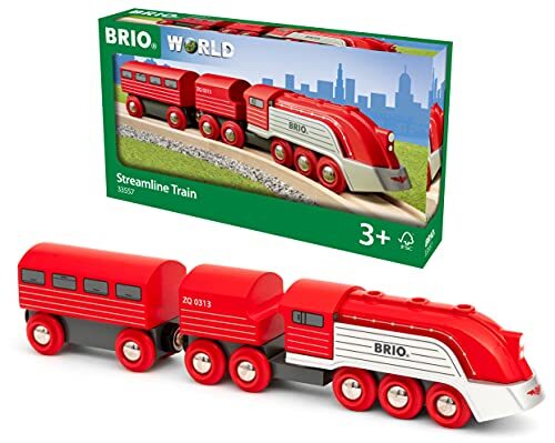 BRIO（ブリオ）WORLD ストリームライントレイン 木製レール おもちゃ 33557_画像1