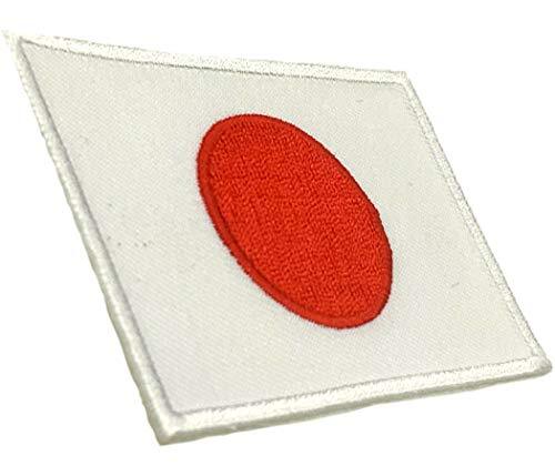 All Splendid 2個セット Japan 日本国旗ワッペン 日本ピンバッジ 粘着性アップリケ 国旗刺繍 Pin_画像3