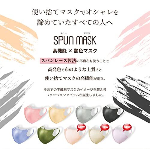 医食同源ドットコム iSDG 立体型スパンレース不織布カラーマスク SPUN MASK (スパンマスク) 個包装 3の画像3