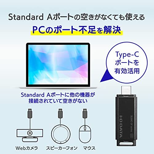 アイ・オー・データ IODATA USB Type-C専用USBメモリー 128GB iPhone15動作確認済み/iP_画像5