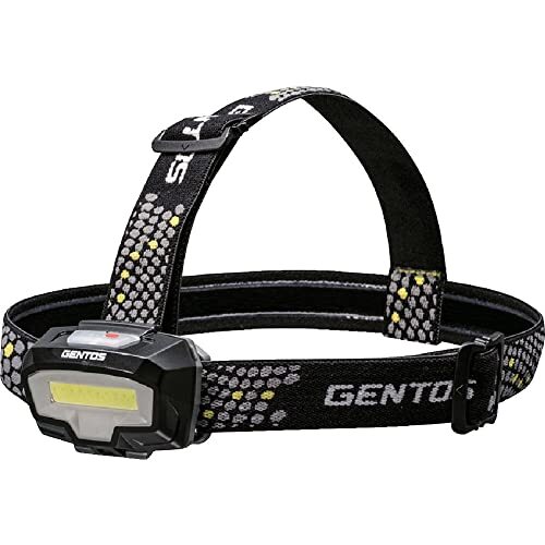 GENTOS(ジェントス) LED ヘッドライト 明るさ400ルーメン/実用点灯3時間/COB(発光面)LED/2色(白&赤)の画像1